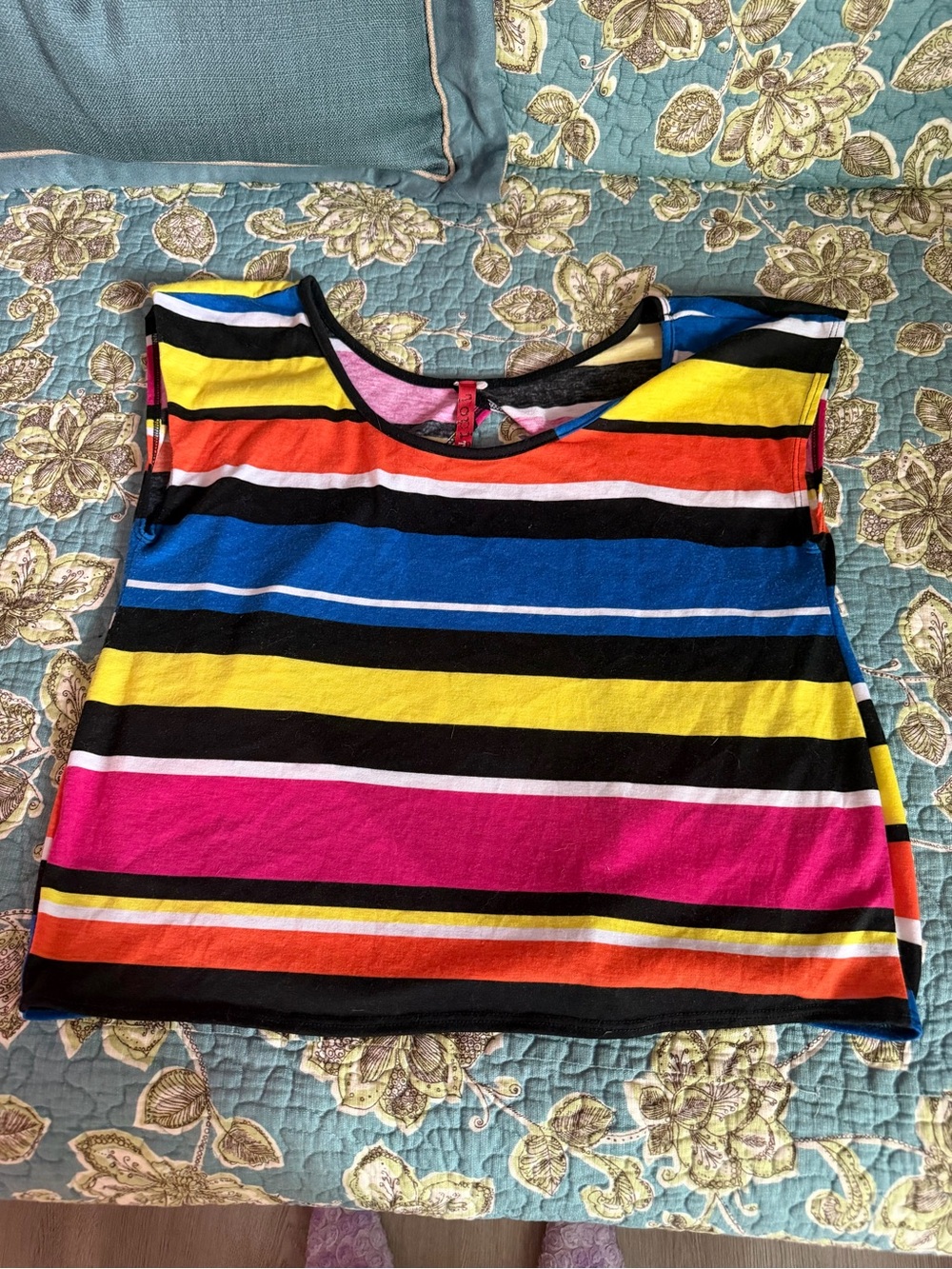 Multicolor Striped Sleeveless Tank Top - Casual Summer Layer